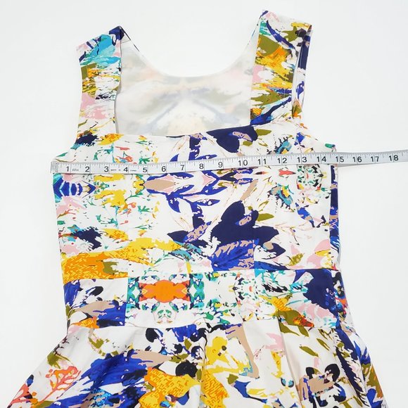 Rebecca Minkoff Abstract Flare Dress Sz 4 - Picture 6 of 8